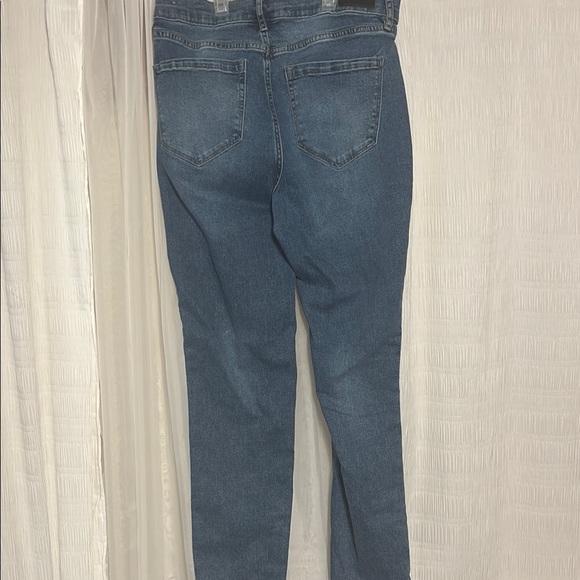 Nicole Miller Blue Straight Leg Jeans Classic Denim - Picture 3 of 4